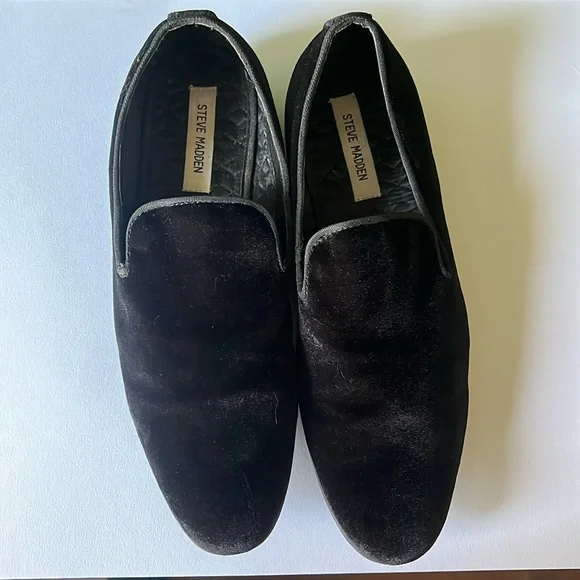Steve Madden Velvet Slip Ons SZ 9 - Picture 1 of 2